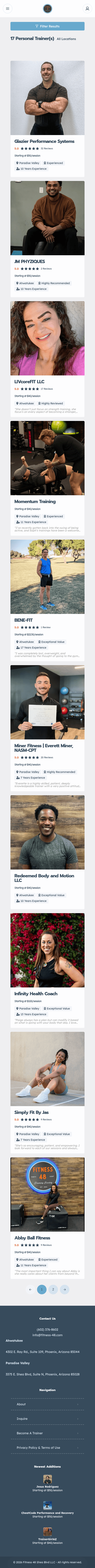 Trainer Directory Feed